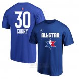 Camiseta Manga Corta All Star 2020 Golden State Warriors Stephen Curry Azul