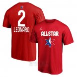 Camiseta Manga Corta All Star 2020 Los Angeles Clippers Kawhi Leonard Rojo