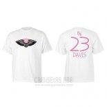 Camiseta Manga Corta Anthony Davis New Orleans Pelicans Blanco Peppa Pig Cruzado