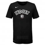 Camiseta Manga Corta Brooklyn Nets Negro 2019-20 Ciudad