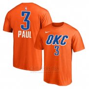 Camiseta Manga Corta Chris Paul Oklahoma City Thunder 2019-20Naranja