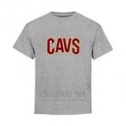 Camiseta Manga Corta Cleveland Cavaliers Gris4