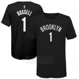 Camiseta Manga Corta D'angelo Russell Brooklyn Nets Negro