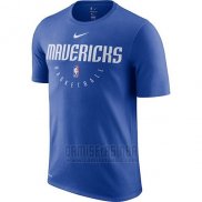 Camiseta Manga Corta Dallas Mavericks Azul Practice Legend Performance