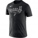 Camiseta Manga Corta DeMar DeRozan San Antonio Spurs Negro Player Performance