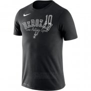 Camiseta Manga Corta DeMar DeRozan San Antonio Spurs Negro Player Performance