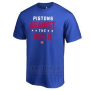 Camiseta Manga Corta Detroit Pistons Azul Against The USA