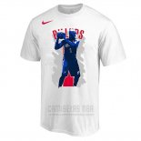 Camiseta Manga Corta Detroit Pistons Chauncey Billups Blanco