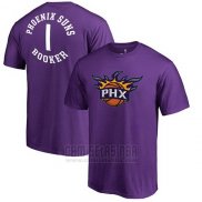 Camiseta Manga Corta Devin Booker Phoenix Suns Violeta2