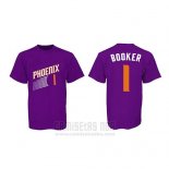 Camiseta Manga Corta Devin Booker Phoenix Suns Violeta4
