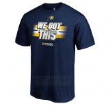 Camiseta Manga Corta Indiana Pacers Azul Marino 2019 NBA Playoffs