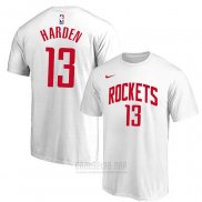 Camiseta Manga Corta James Harde Houston Rockets 2019-20 Blanco