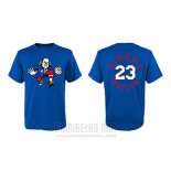 Camiseta Manga Corta Jimmy Butler Philadelphia 76ers Azul2