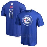 Camiseta Manga Corta Joel Embiid Philadelphia 76ers Azul3
