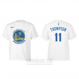 Camiseta Manga Corta Klay Thompson Golden State Warriors 2019 Blanco