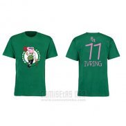 Camiseta Manga Corta Kyrie Irving Boston Celtics Verde Peppa Pig Cruzado