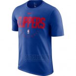 Camiseta Manga Corta Los Angeles Clippers Azul Practice Legend Performance