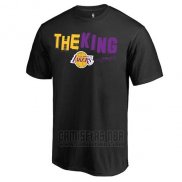Camiseta Manga Corta Los Angeles Lakers Negro The King
