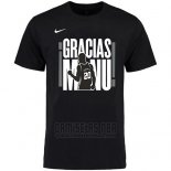 Camiseta Manga Corta Manu Ginobili San Antonio Spurs Negro Retirement Commemorative2