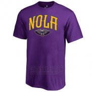 Camiseta Manga Corta New Orleans Pelicans Violeta Mardi Gras Pride