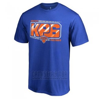 Camiseta Manga Corta New York Knicks Azul Kristaps Porzingis KP6