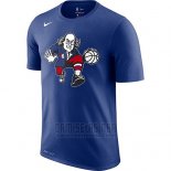 Camiseta Manga Corta Philadelphia 76ers Azul Ciudad