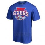 Camiseta Manga Corta Philadelphia 76ers Azul Seventy Six