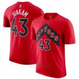 Camiseta Manga Corta Toronto Raptors Pascal Siakam Icon Rojo