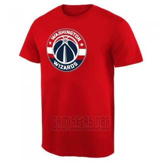 Camiseta Manga Corta Washington Wizards Rojo2