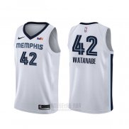 Camiseta Memphis Grizzlies Yuta Watanabe #42 Association Blanco