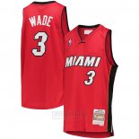 Camiseta Miami Heat Dwyane Wade #3 Mitchell & Ness 2005-06 Rojo