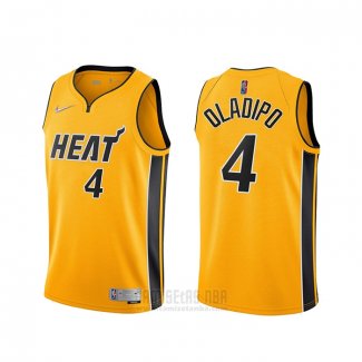 Camiseta Miami Heat Victor Oladipo #4 Earned 2020-21 Oro