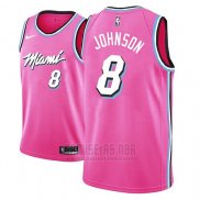 Camiseta Miami Heat Tyler Johnson #8 Earned 2018-19 Rosa