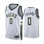 Camiseta Milwaukee Bucks Damian Lillard #0 Association 2022-23 Blanco