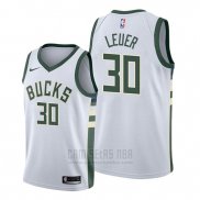 Camiseta Milwaukee Bucks Jon Leuer #30 Association Blanco