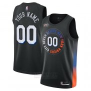 Camiseta New York Knicks Personalizada Ciudad 2020-21 Negro