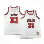 Camiseta Nino Chicago Bulls Scottie Pippen #33 Mitchell & Ness 1997-98 Blanco