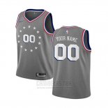 Camiseta Nino Philadelphia 76ers Personalizada Ciudad 2019-20 Gris