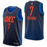 Camiseta Oklahoma City Thunder Carmelo Anthony #7 Statement Azul