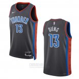 Camiseta Oklahoma City Thunder Ousmane Dieng #13 Ciudad 2022-23 Gris