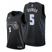 Camiseta Orlando Magic Mohamed Bamba #5 Ciudad Edition Negro