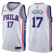 Camiseta Philadelphia 76ers JJ Redick #17 Swingman Association 2017-18 Blanco