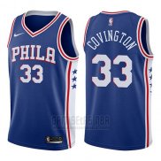 Camiseta Philadelphia 76ers Robert Covington #33 Swingman Icon 2017-18 Azul