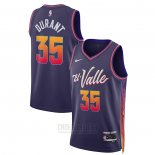 Camiseta Phoenix Suns Kevin Durant #35 Ciudad 2023-24 Violeta