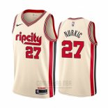 Camiseta Portland Trail Blazers Jusuf Nurkic #27 Ciudad Crema