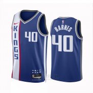 Camiseta Sacramento Kings Harrison Barnes #40 Ciudad 2023 24 Azul