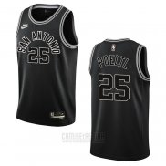 Camiseta San Antonio Spurs Jakob Poeltl #25 Classic 2022-23 Negro