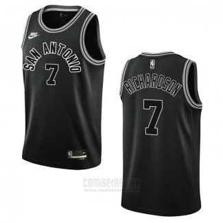 Camiseta San Antonio Spurs Josh Richardson #33 Classic 2022-23 Negro