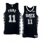 Camiseta San Antonio Spurs Joshua Primo #11 Statement 2022-23 Negro