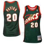 Camiseta Seattle SuperSonics Gary Payton #20 Historic Retro Verde